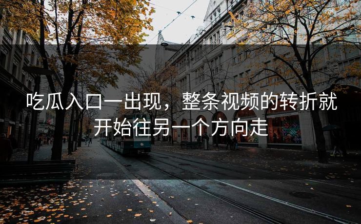 吃瓜入口一出现，整条视频的转折就开始往另一个方向走  第1张