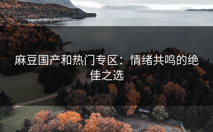 麻豆国产和热门专区：情绪共鸣的绝佳之选  第1张