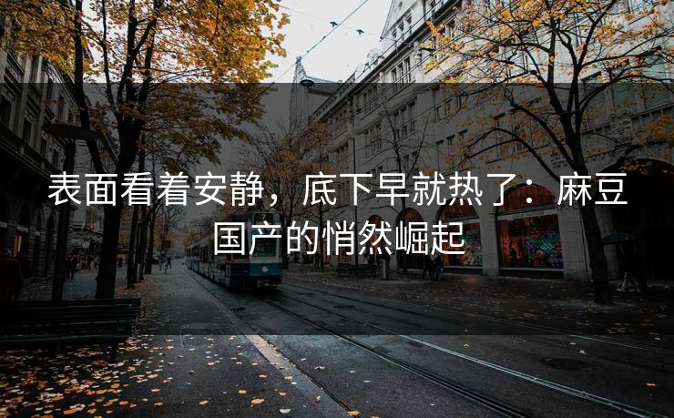 表面看着安静，底下早就热了：麻豆国产的悄然崛起  第1张