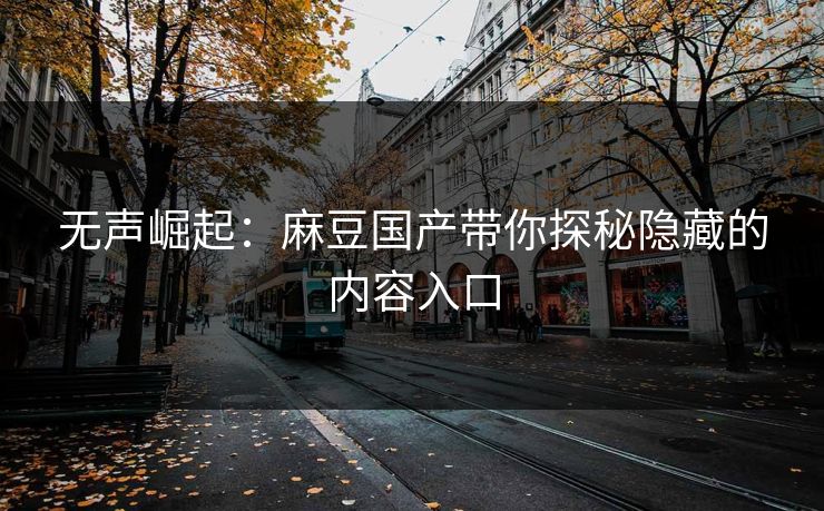 无声崛起：麻豆国产带你探秘隐藏的内容入口  第1张